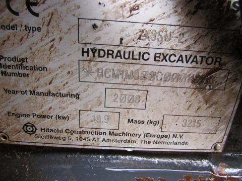 Hitachi ZX 35 U-2 – Detailaufnahme Motor (Bild 7)