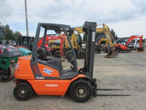 Steinbock / Boss CD 22 C Diesel Gabelstapler  – Heckansicht (Bild 4)