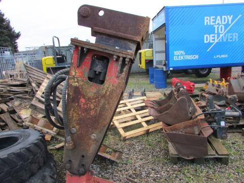 Hydraulikhammer Rammer  – Frontansicht (Bild 1)