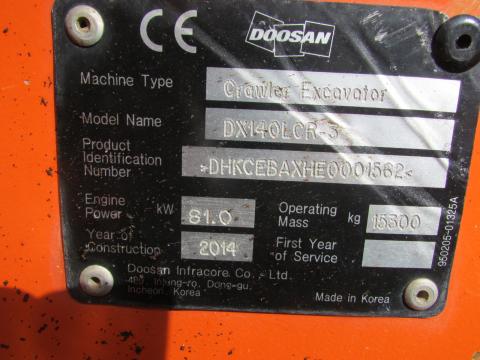 Doosan DX 140 LCR-3  – Frontansicht (Bild 13)