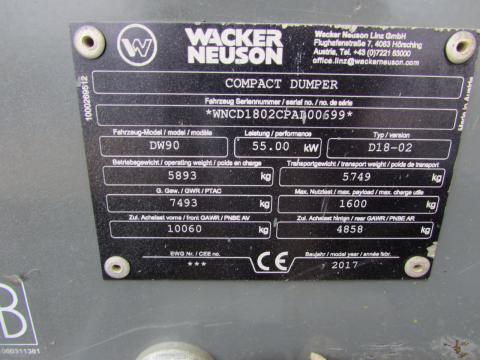 Wacker Neuson DW 90 (Typ D18-02) – Nahaufnahme (Bild 11)