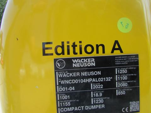 Wacker Neuson 1001 – Detailaufnahme Motor (Bild 7)