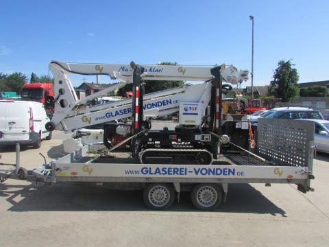 TGT HighCrane 800 hyCRANE 16-800 GT Minikran mit Haken und Korb – Seitenansicht links (Bild 2)