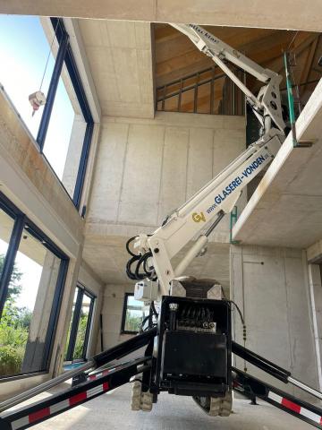 TGT HighCrane 800 hyCRANE 16-800 GT Minikran mit Haken und Korb – Frontansicht (Bild 13)