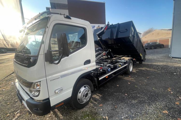 Fuso Canter 9 C 18 Abrollkipper mit HIAB Multilift XR 5 S Fuso_7C18_Hiab_neu_weiß_15 a504f7